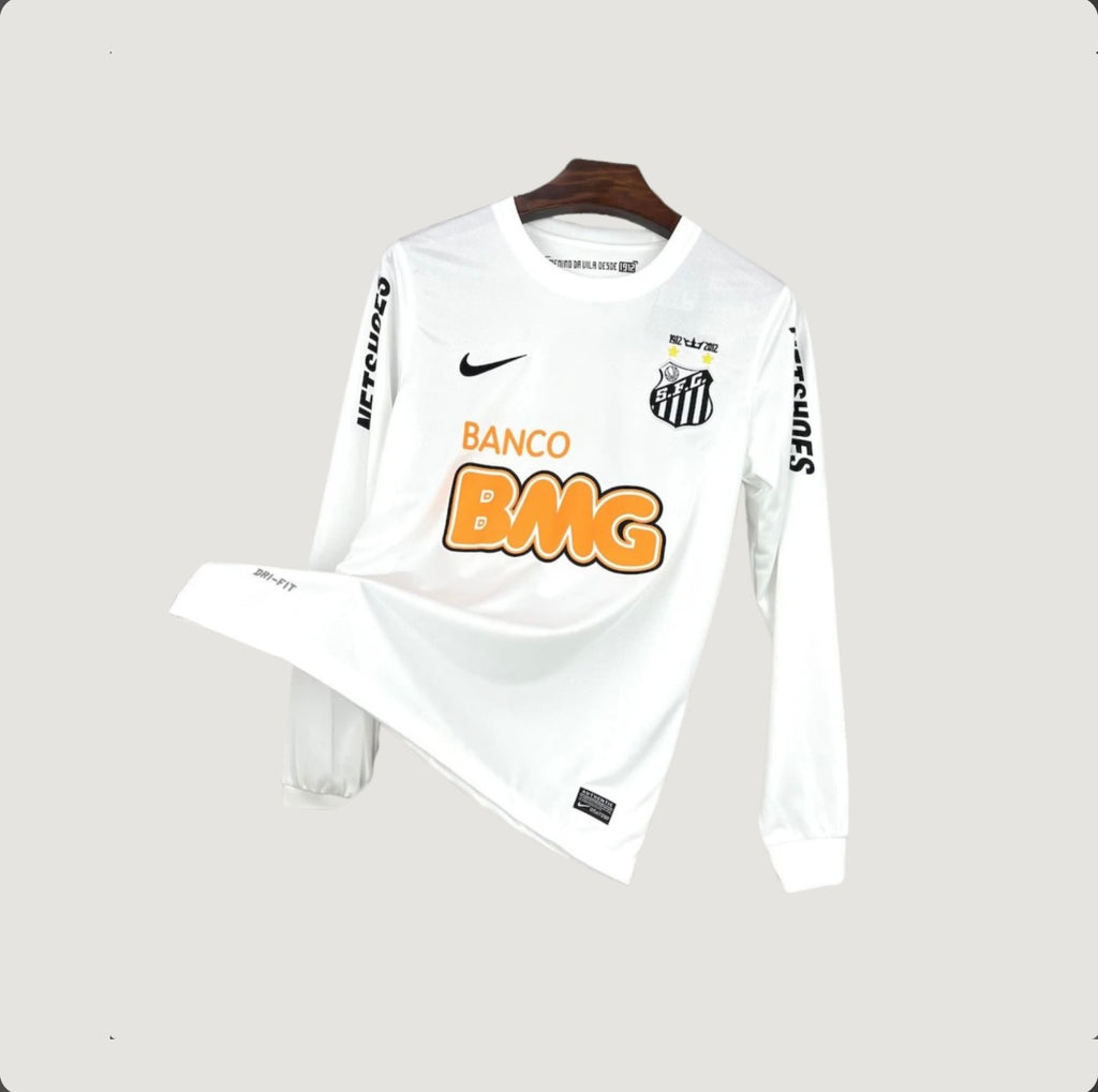 SANTOS – MAILLOT RÉTRO 2011/12 MANCHES LONGUES – BLANC