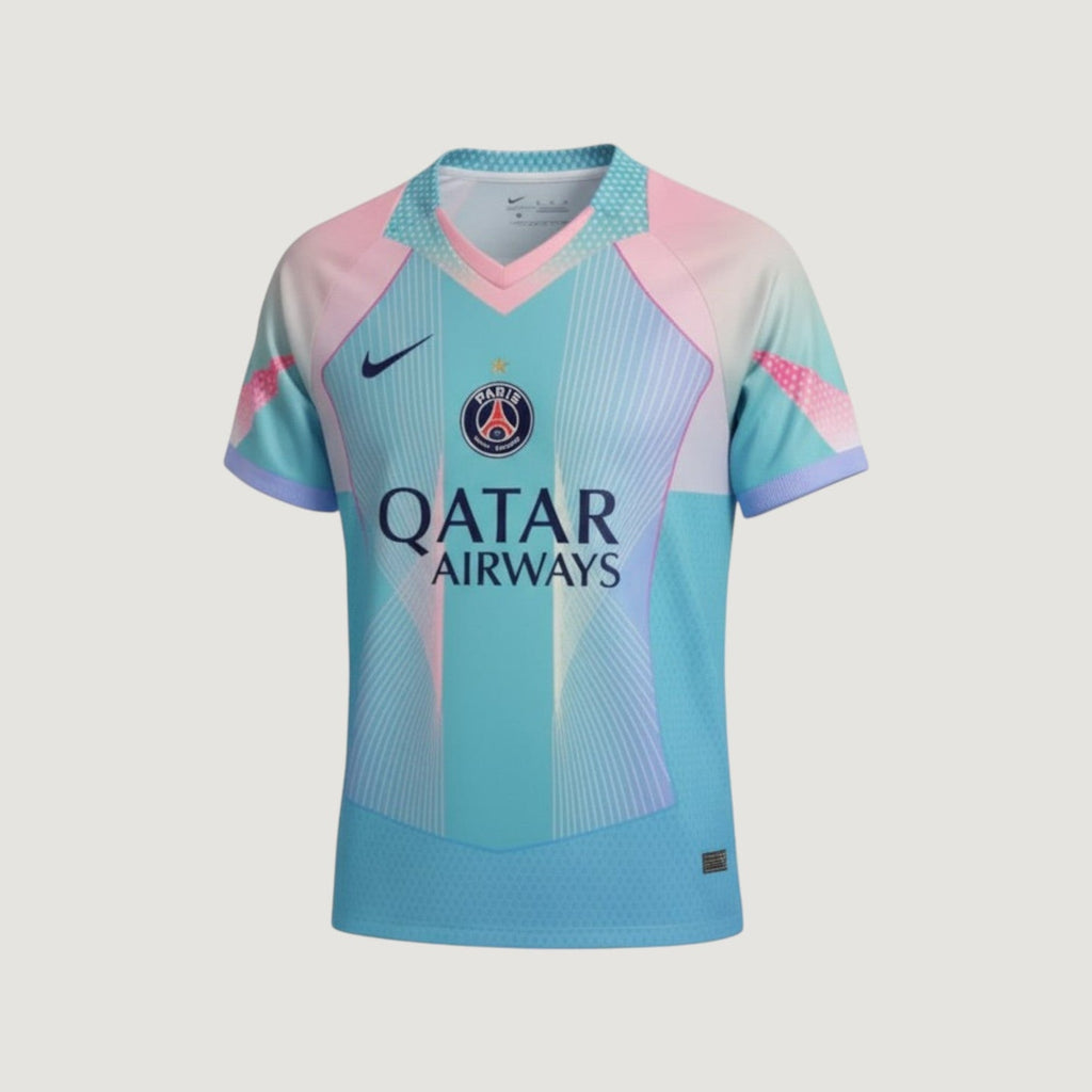 PARIS SAINT-GERMAIN – MAILLOT CONCEPT 2025/26 – BLEU & ROSE
