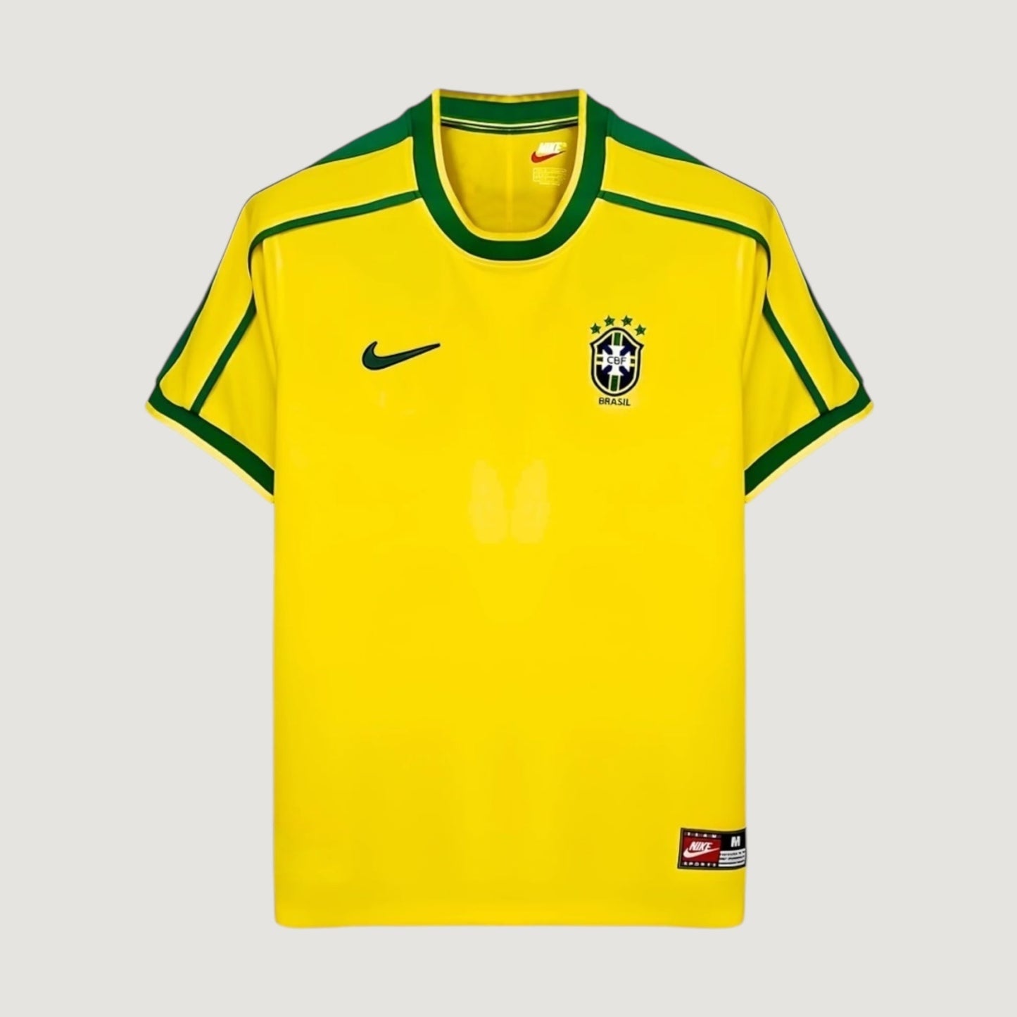 BRÉSIL - MAILLOT RÉTRO 1998 - JAUNE