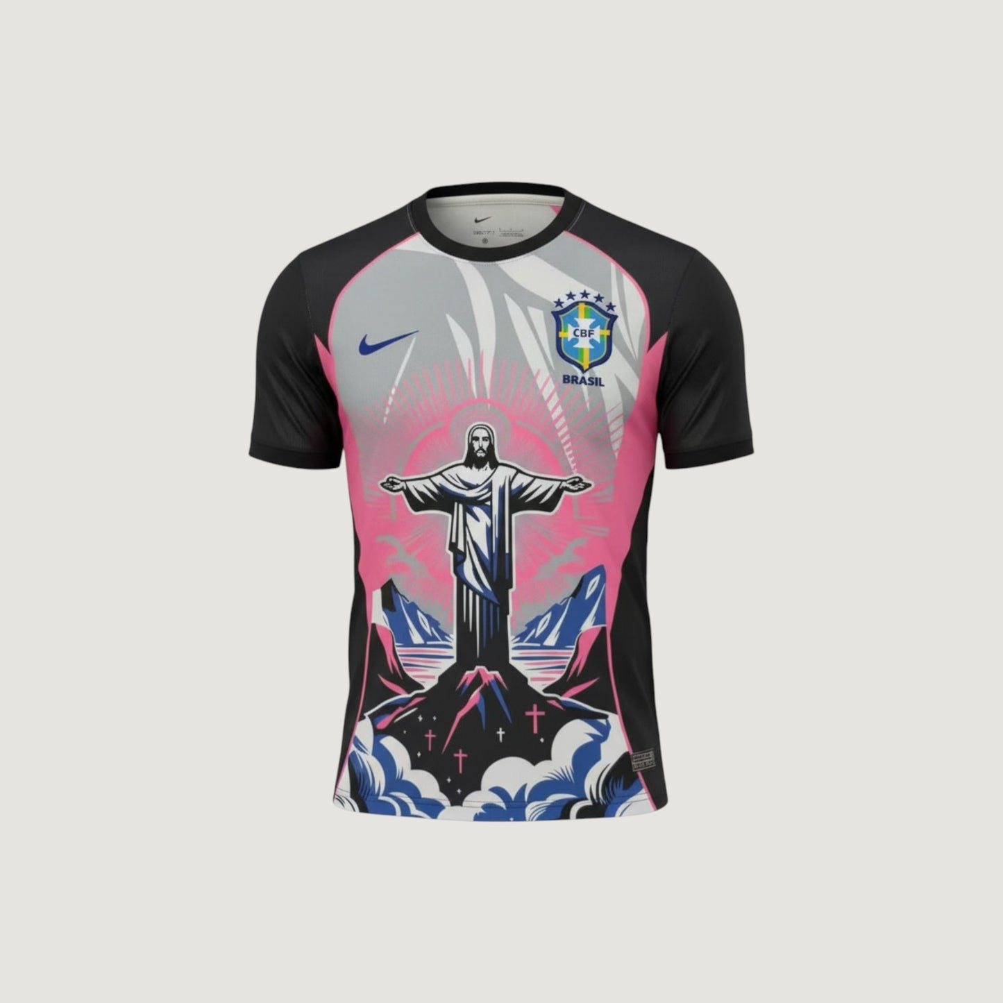 BRÉSIL – MAILLOT CONCEPT 25/26 – NOIR & ROSE