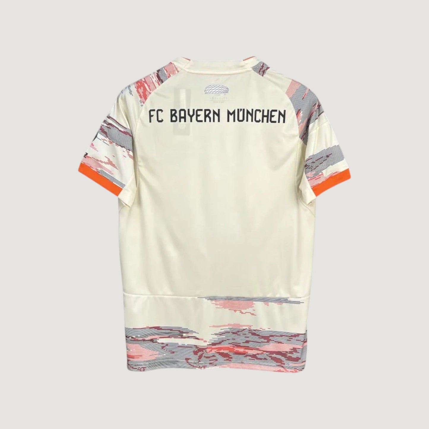 BAYERN MUNICH – MAILLOT EXTÉRIEUR 25/26 - CRÈME, GRIS & ORANGE