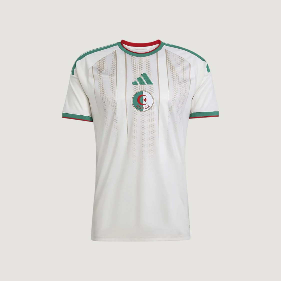 ALGÉRIE – MAILLOT DOMICILE COUPE DU MONDE 2026 – BLANC, VERT, ROUGE