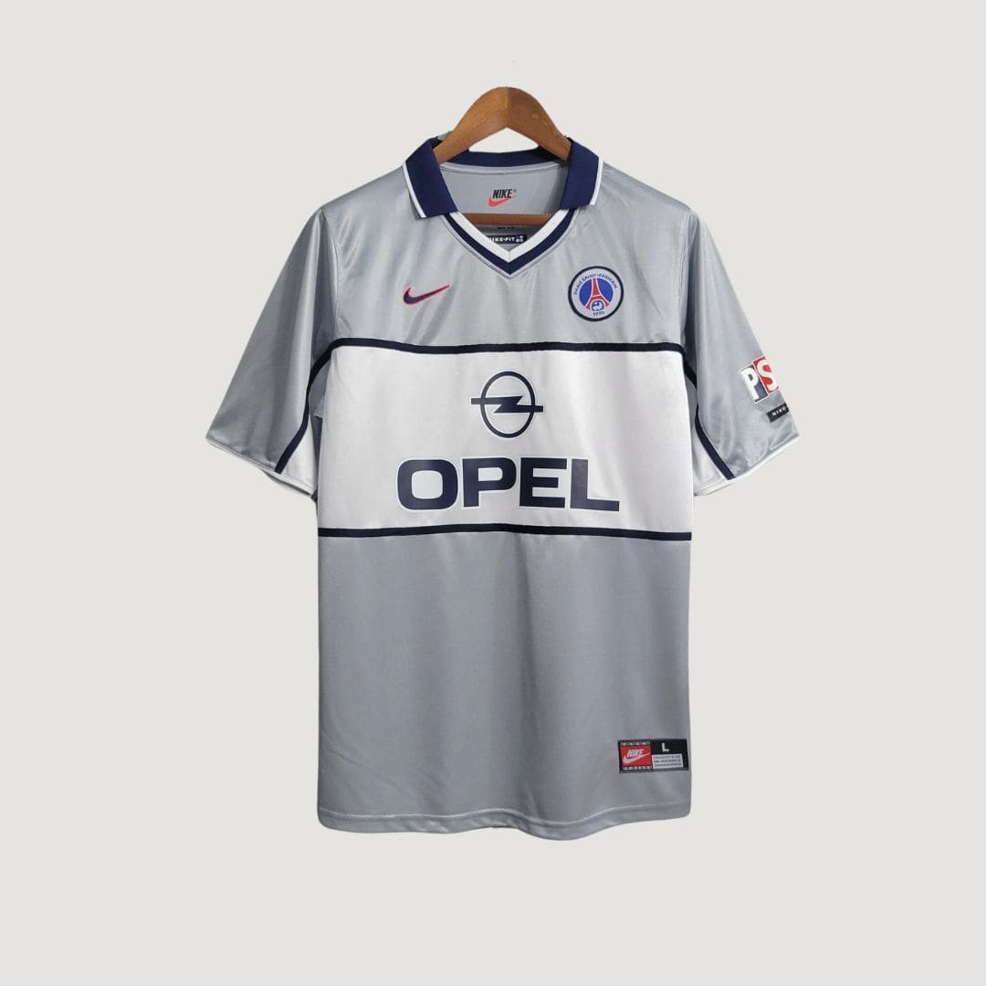 PARIS SAINT GERMAIN ( PSG ) - MAILLOT RÉTRO 2000 - GRIS