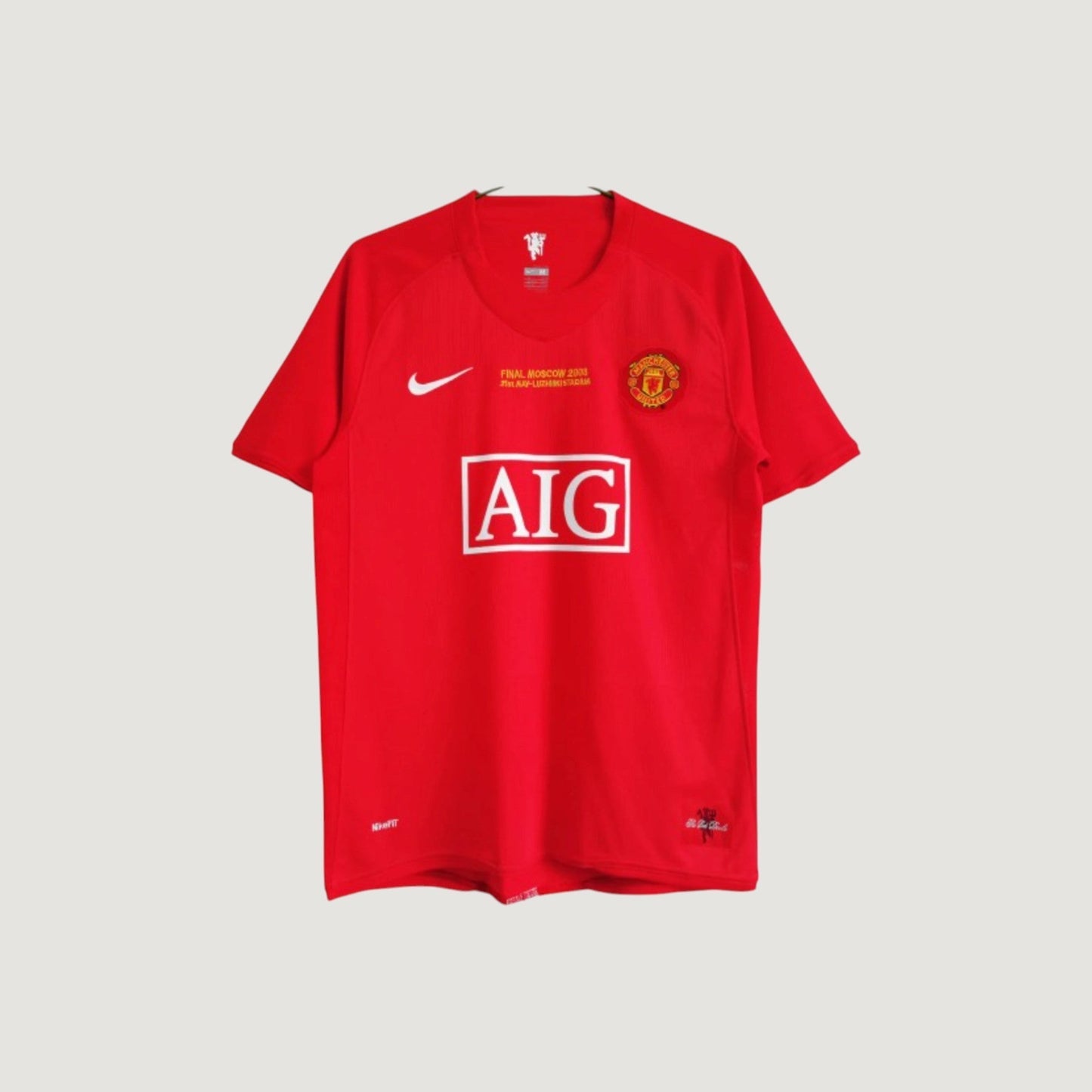 MANCHESTER UNITED - MAILLOT FINALE MOSCOU 2008 - ROUGE