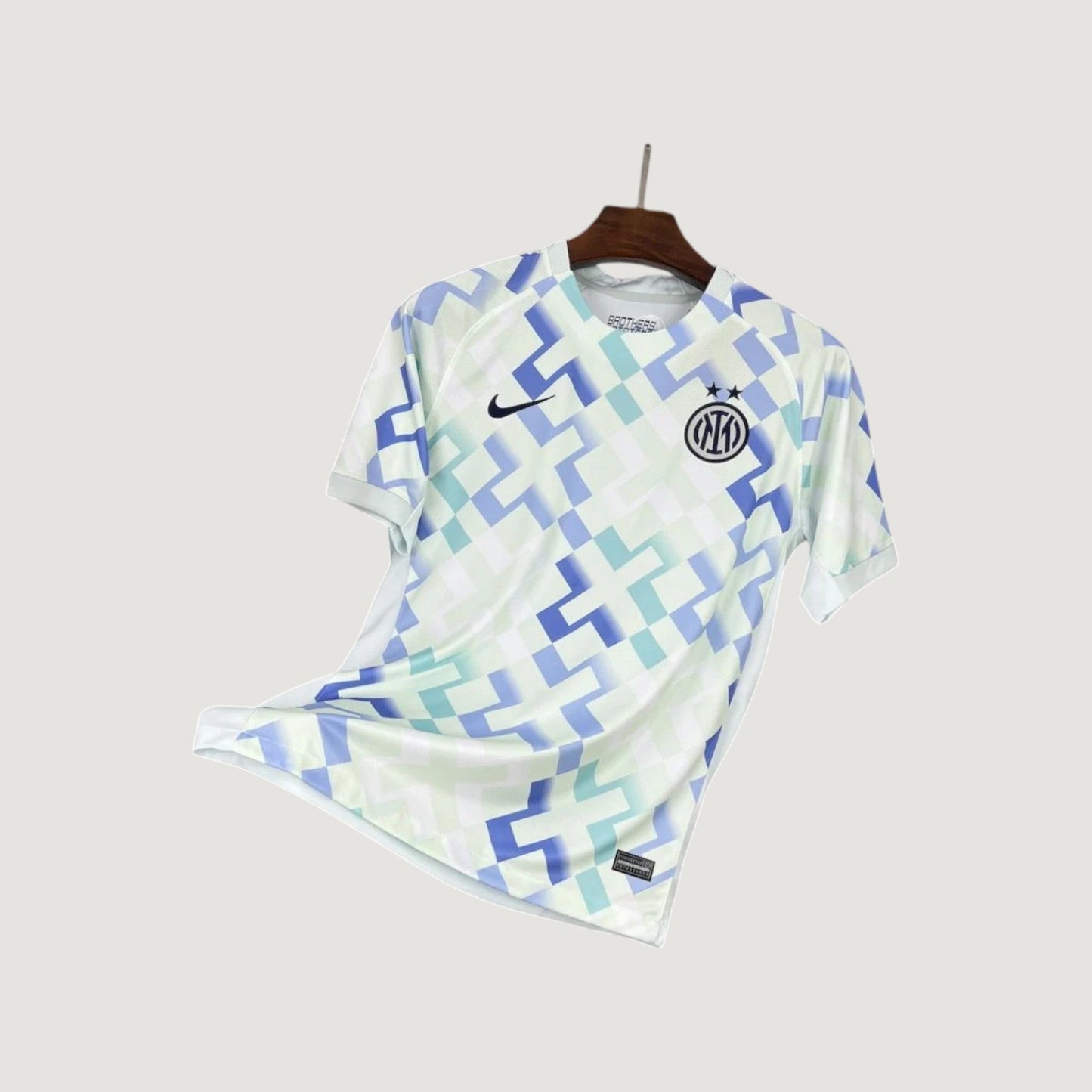 INTER MILAN – MAILLOT CONCEPT PIXEL – BLANC, BLEU & TURQUOISE