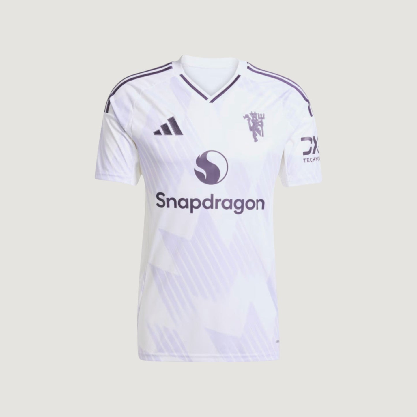 MANCHESTER UNITED – MAILLOT EXTÉRIEUR 25/26 – BLANC & VIOLET