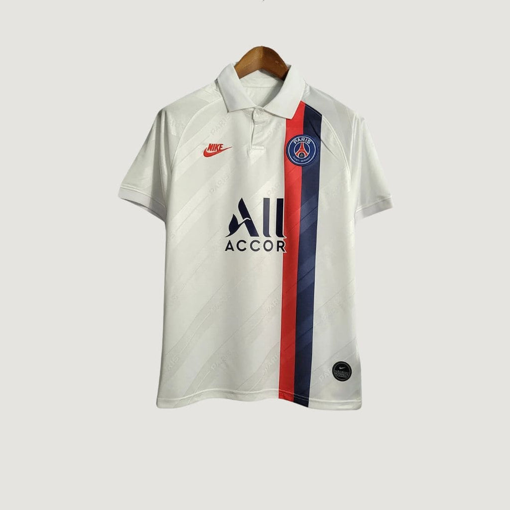 PARIS SAINT GERMAIN ( PSG ) - MAILLOT RÉTRO 19/20 - BLANC