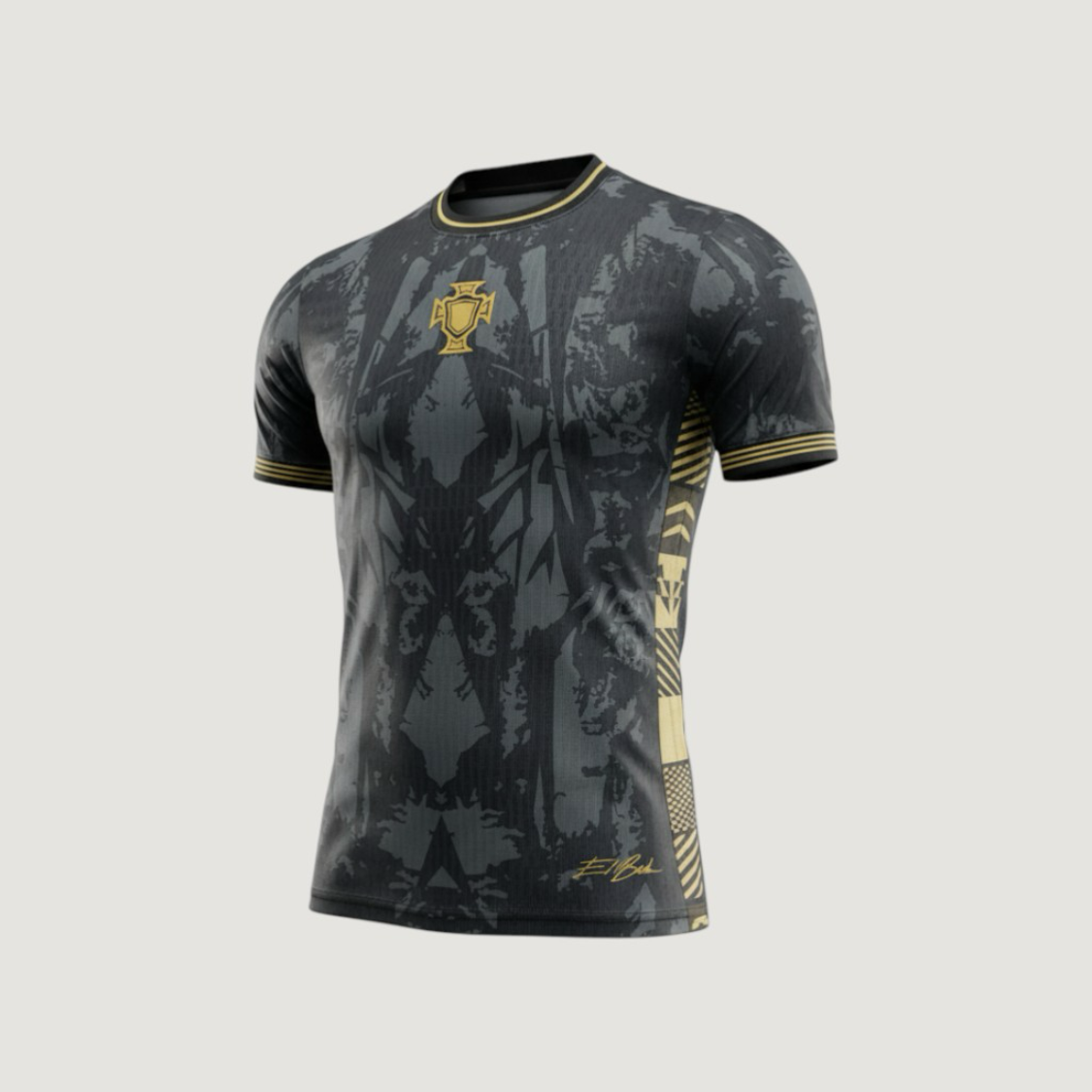 PORTUGAL – MAILLOT ÉDITION SPÉCIALE 2025-2026 – NOIR, JAUNE