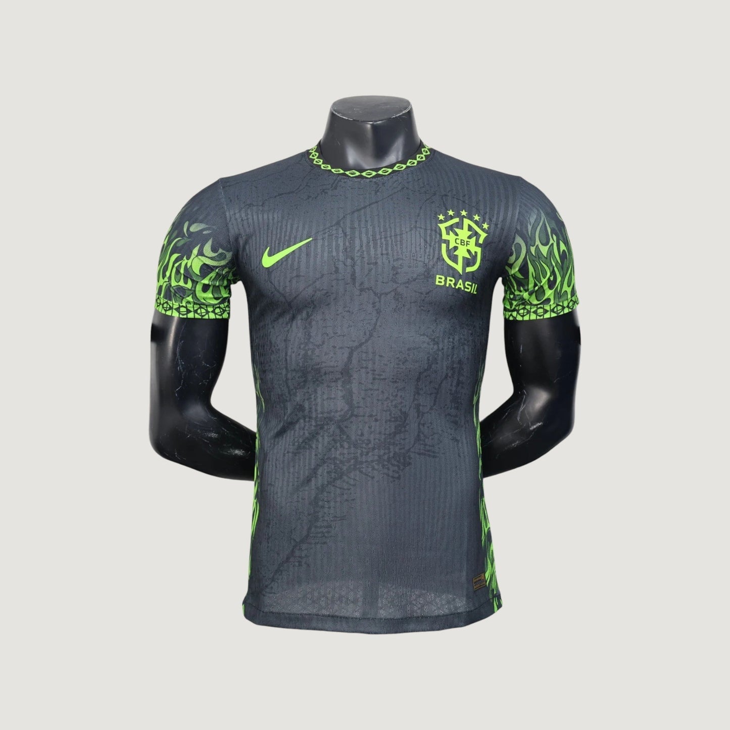 BRÉSIL – MAILLOT CONCEPT 25/26 (PRO) – NOIR & VERT