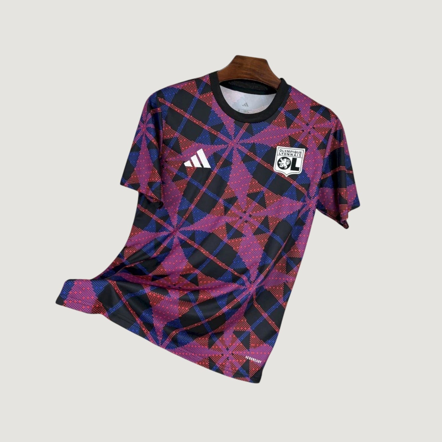 OLYMPIQUE LYONNAIS – MAILLOT PRÉ-MATCH 25/26 – VIOLET & NOIR