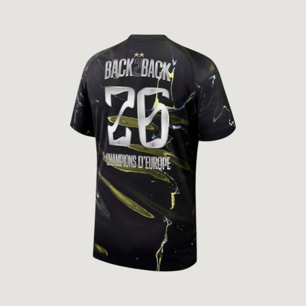 PSG - 2 ÉTOILES BACK TO BACK CHAMPIONS D'EUROPE 25/26 - NOIR MULTICOLORE