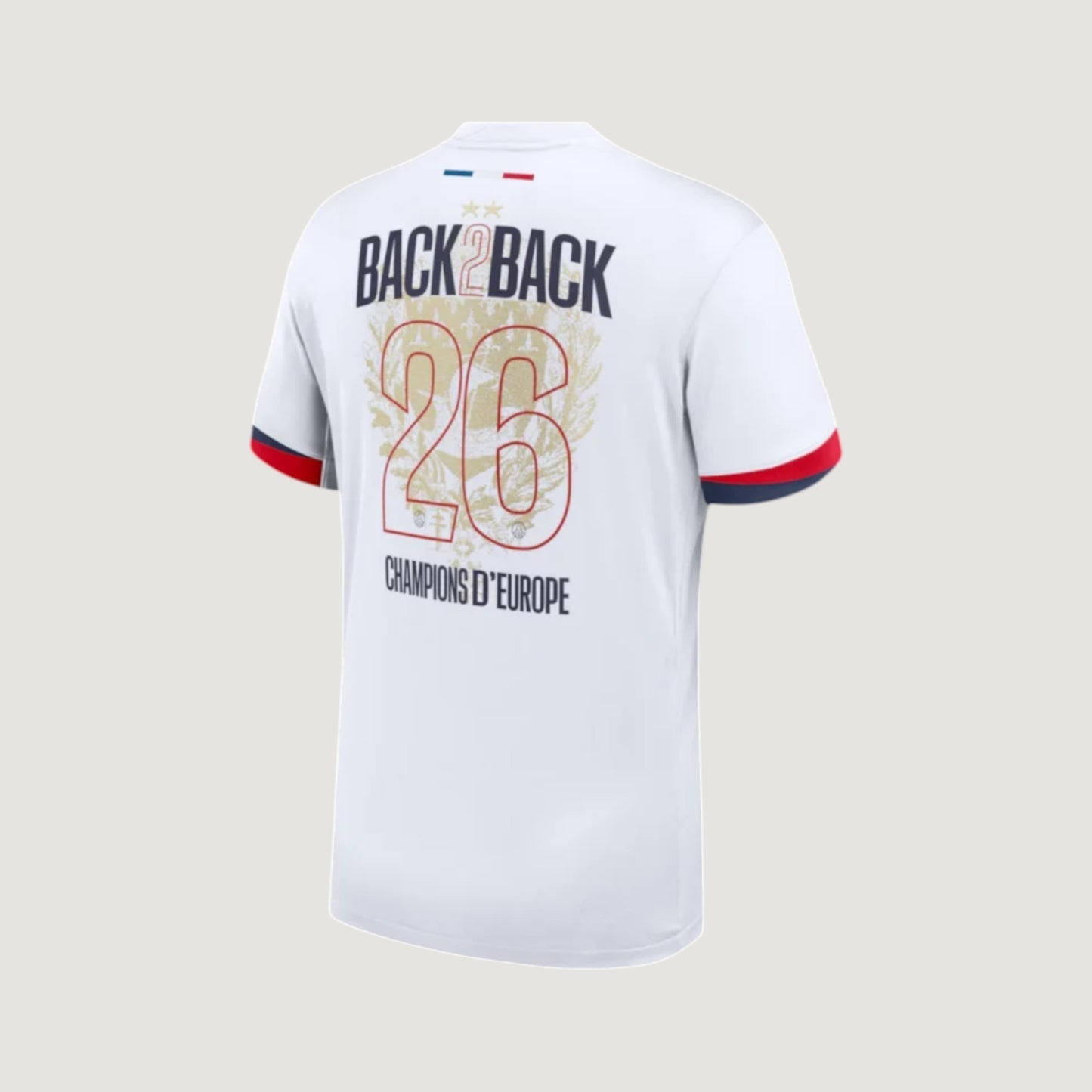 PSG - 2 ÉTOILES BACK TO BACK CHAMPIONS D'EUROPE 25/26 - BLANC
